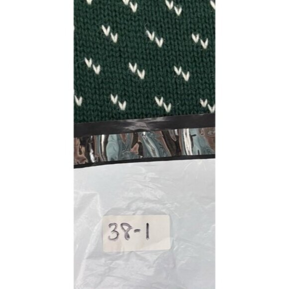 Driving Force Green Knit Sweater Fair Isle Moose Women’s L Cottagecore Country - Picture 10 of 10